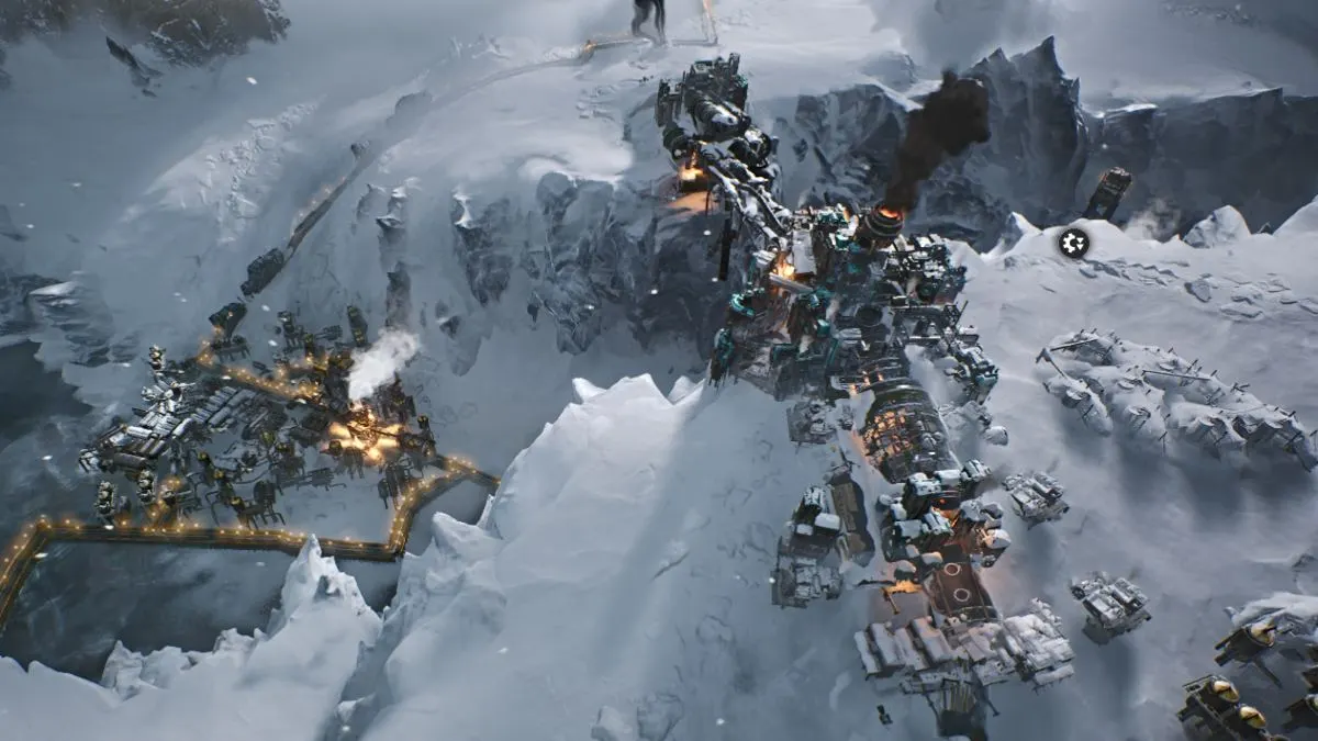 Localização do Old Dreadnought em Frostpunk 2