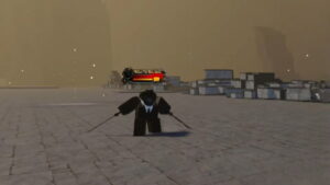 Roblox Heaven Stand Roland The Black Silence Wielding Dual Black Swords