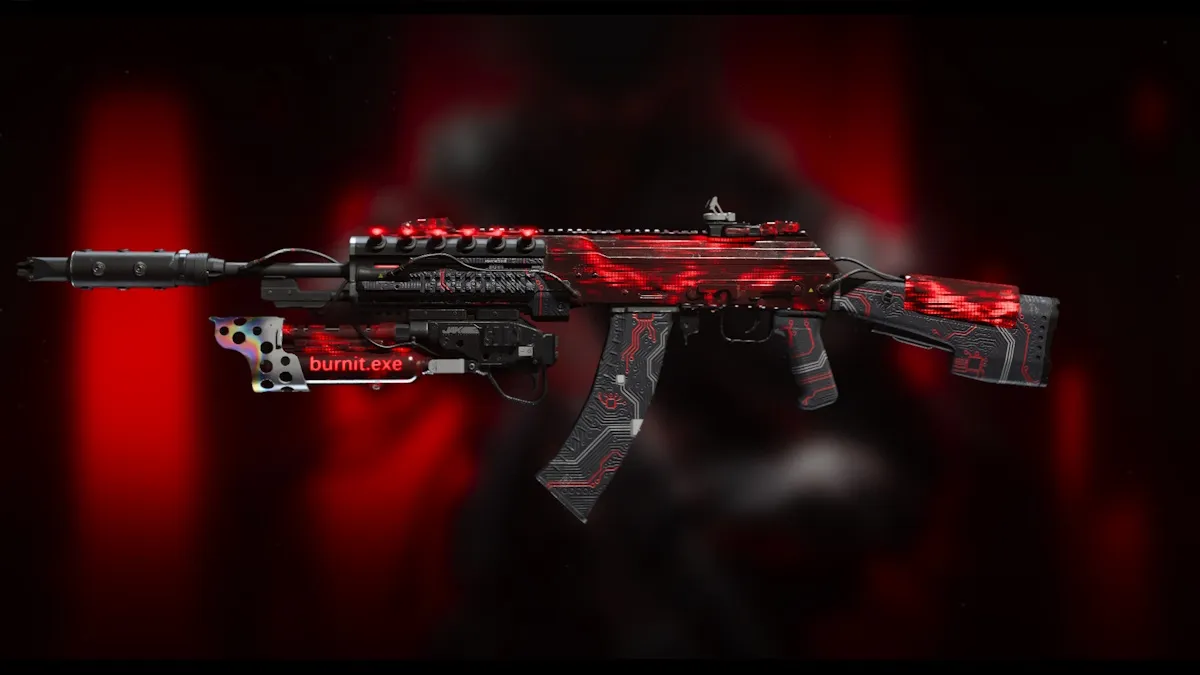 A skin Viral Ignition para o SVA 545 em Modern Warfare 3.