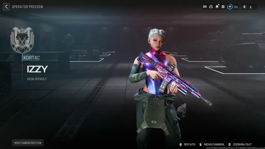 Skin do operador Call of Duty Warzone Izzy