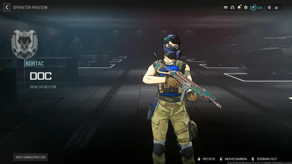 Skin do operador Call of Duty Warzone Cataclysm