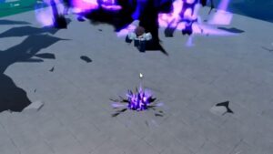 Roblox Anime Spirits Cosmic Aizon Sword Galaxy Form Glowing Purple Black