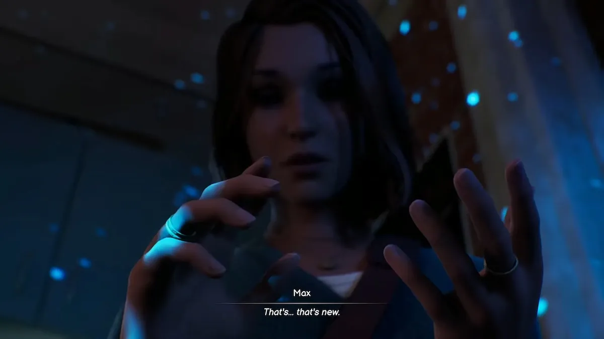 Max após usar outro novo poder em Life is Strange: Dupla Exposição.