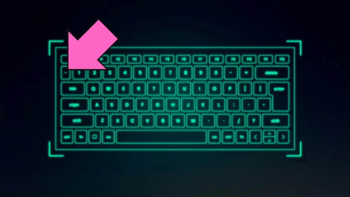 Tecla Backquote em um teclado - Devas da Criação