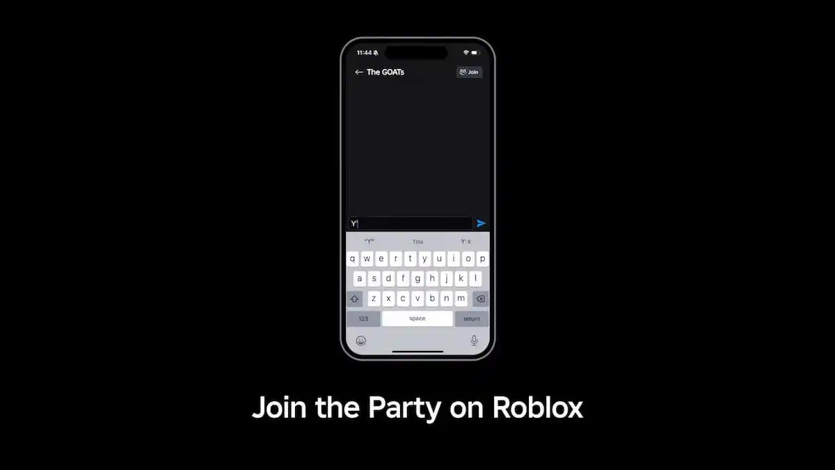 Bate-papo por texto usando o novo recurso Roblox Party