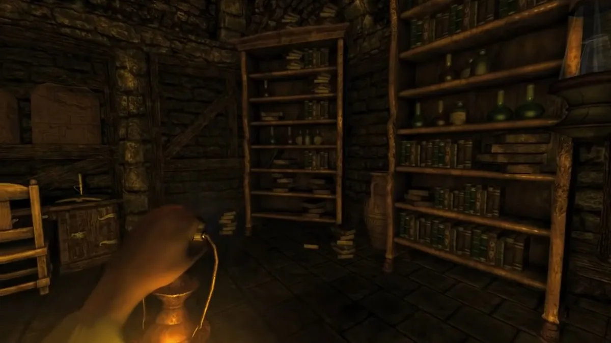 Encontrando o estudo em Amnesia: The Dark Descent.