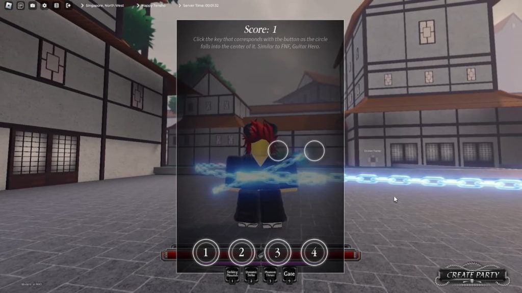 Número do minijogo de mediação Roblox Paradox