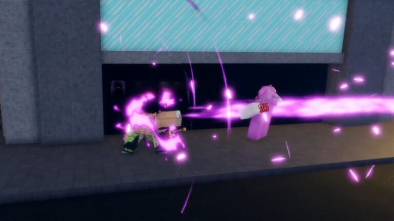 Roblox Sakura Stand Baiken Purple Energy Move