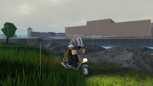 Roblox Emergency Emden Riding Scooter On Grass River Buildings