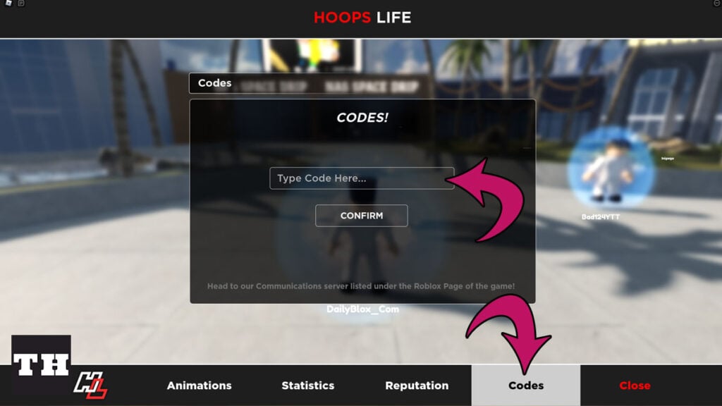 Como resgatar um código no Hoops Life