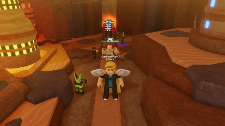 Roblox Anime Power Defense Standing Near Cell And Erin