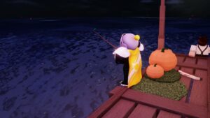 Roblox Fisch Fishing Near Pumpkins On Dock