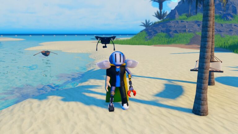 Roblox Drone Simulator Standing On Beach New Ocean With Drone Flying Above Head