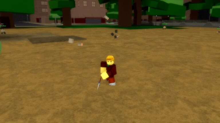 Roblox Re Xl Standing On Dirt Holding A Sper