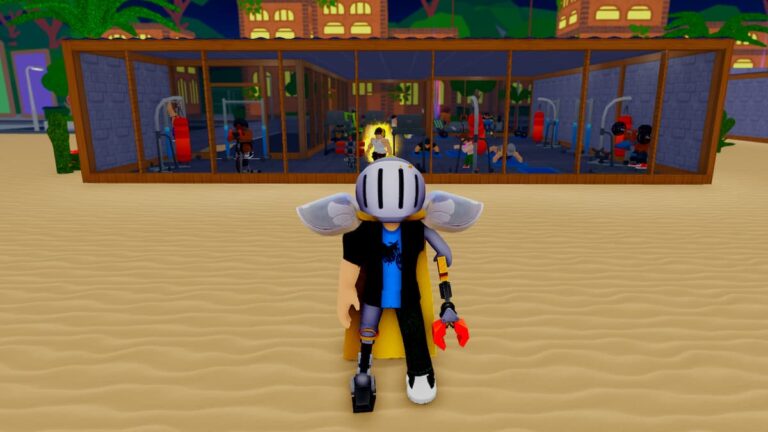 Roblox Gym Tycoon Standing On Beach