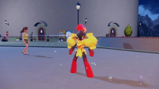 Como evoluir Charcadet: uma captura de tela de Pokémon Scarlet e Violet mostra Armarouge