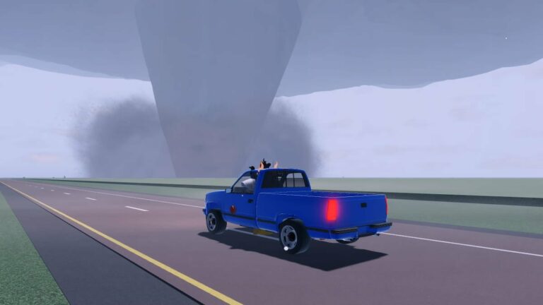 Roblox Twisted Driving A Blue Van Chasing A Hurricane