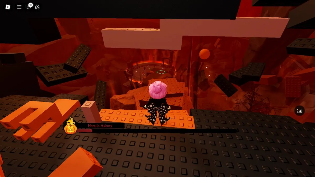 Como chegar à luta contra o chefe em The Haunt on Roblox.