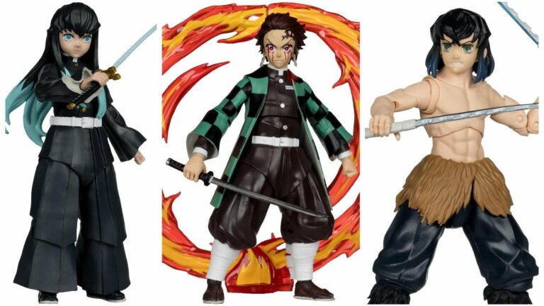 Bonecos de ação Demon Slayer Wave 5 lançados pela McFarlane Toys