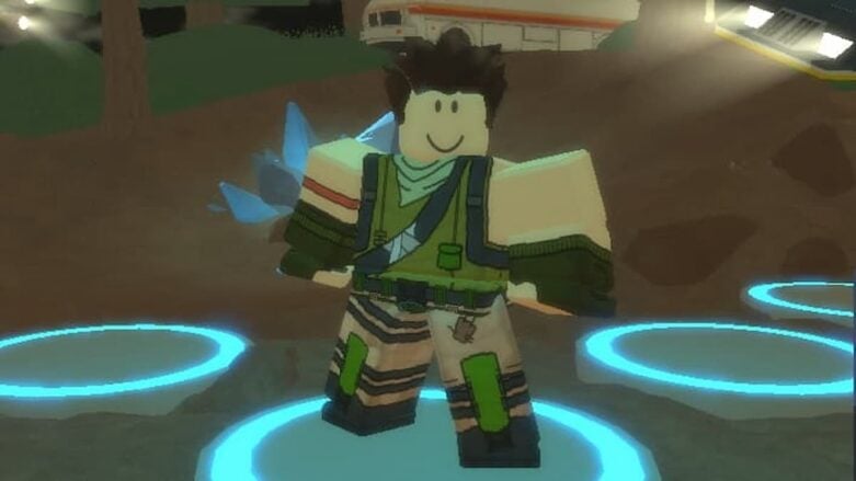 Roblox Fortblox Avatar em pé enquanto posa