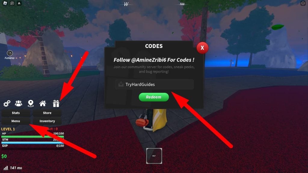 Como resgatar códigos no Jujutsu Piece Roblox