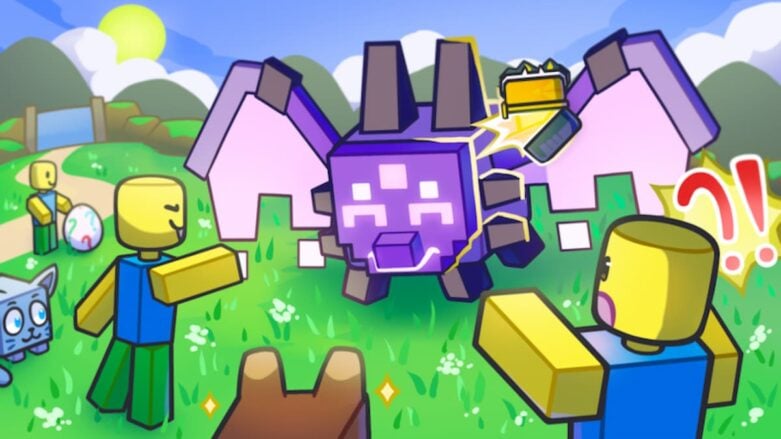 Roblox Pet Catchers Dragão Roxo Feliz