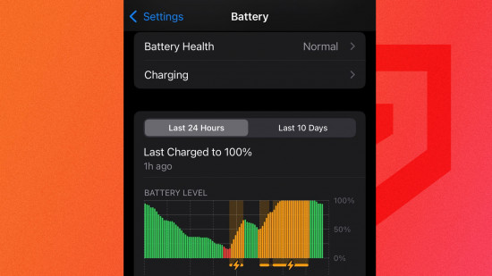 carregamento lento do telefone: uma imagem da tela de integridade da bateria do iPhone.