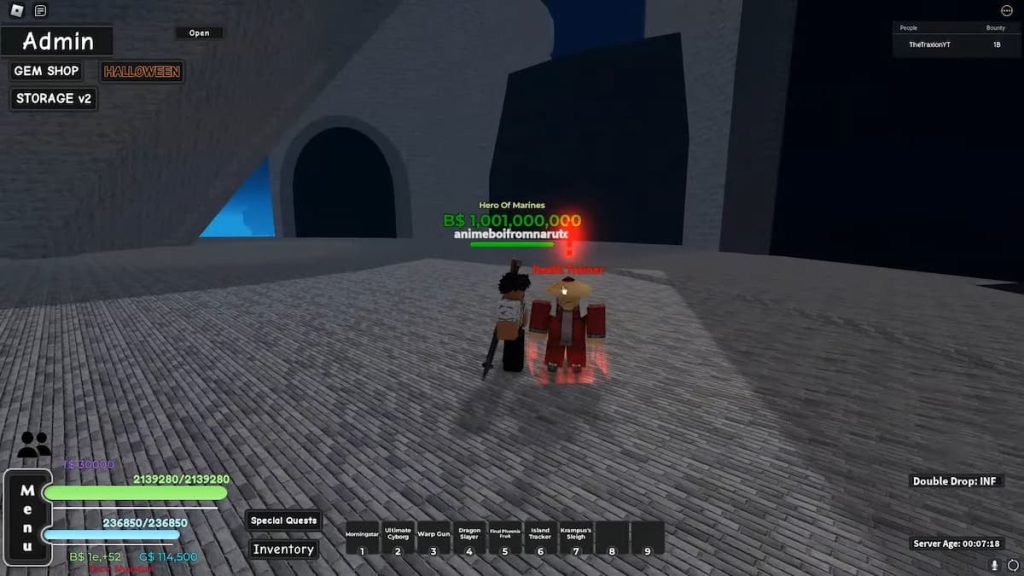 Roblox AOPG Treinador da Morte NPC