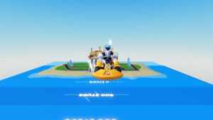 Roblox Car Ramo Jump Flying Over Water With Buildings Behind