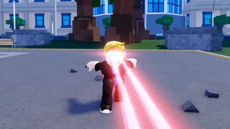 Roblox Dudes Battlegrounds Firing Red Lazers From Eyes