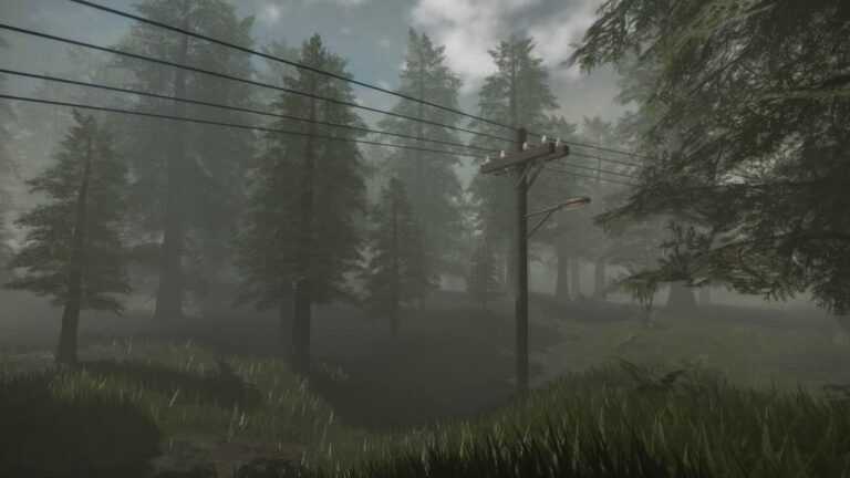 Roblox The Skinwalker Grass Trees And Telephone Masts