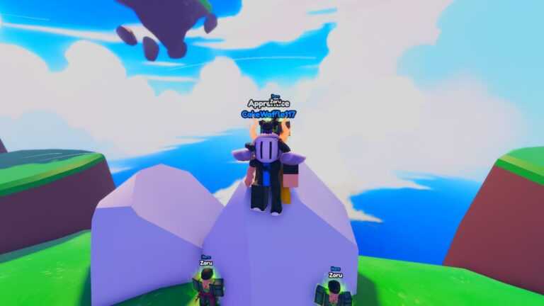 Roblox Anime Rise Simulator Standing On Boulder