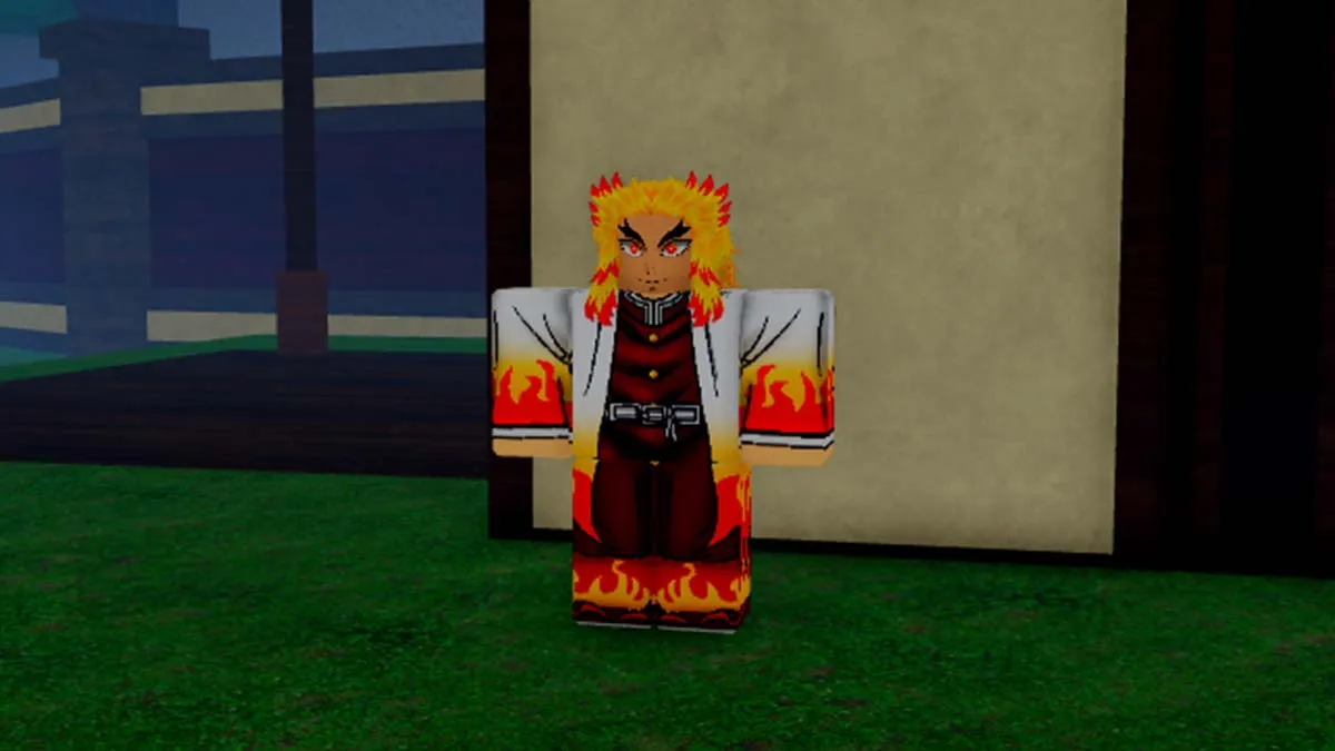 Treinador de chamas no Slayer Online Roblox.