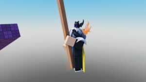 Roblox Rope Swing Obby Avatar Wearing Helmet Rope Swinging