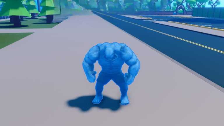 Roblox Be A Giant Blue Giant On Pavement