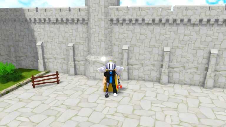 Roblox Anime Card Rarity Standing Near Castle Wall