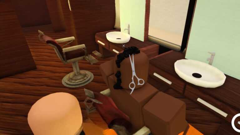 Roblox Barber Cut Cutting Hair With Scissors