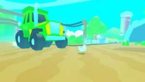 Roblox Cross Road Simulator Crossing Road As Green Tractor Chasing