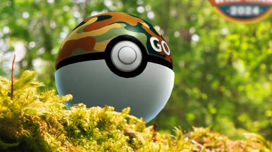 Pokémon poderoso: uma imagem ampliada do Go Safari Ball