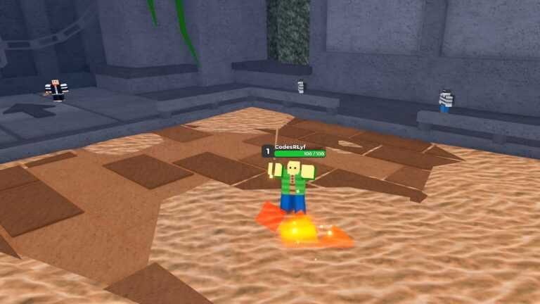 Roblox Wanderlands Dungeon Rpg Standing On Sand Casting Fireball