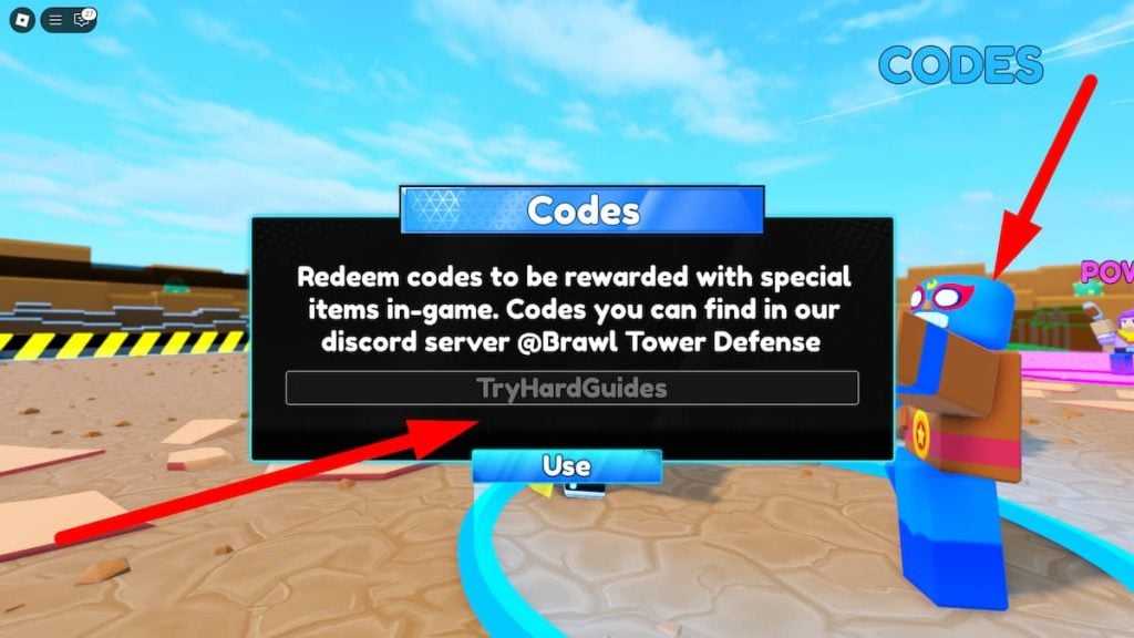 Como resgatar códigos no Brawl Tower Defense Roblox