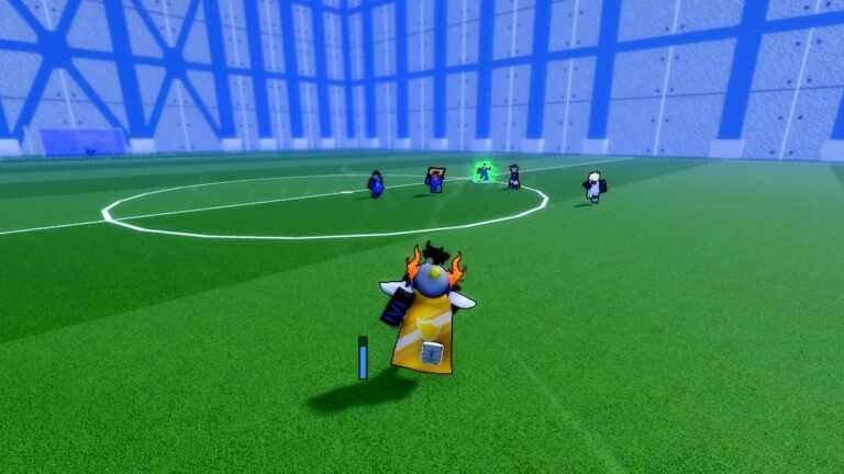 Roblox Blue Lock Rivals Playing Soccer On Pitch With Other Players