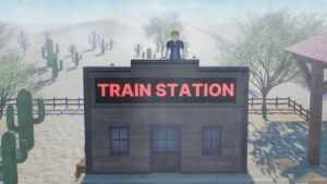 Roblox Train Trip Standing On Train Station Roof