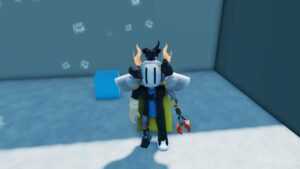 Roblox Ice Tycoon Standing In Freezer With Ice Block