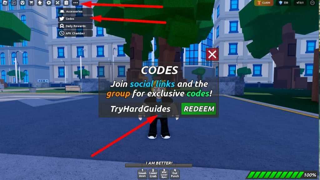 Como resgatar códigos em Dudes Battlegrounds Roblox