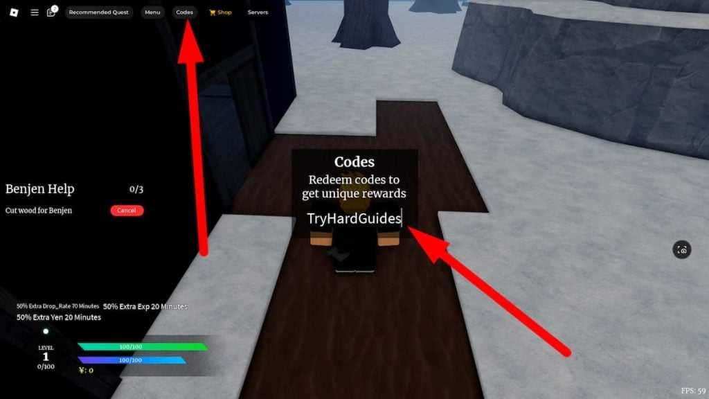 Como resgatar códigos no Slayer Online Roblox