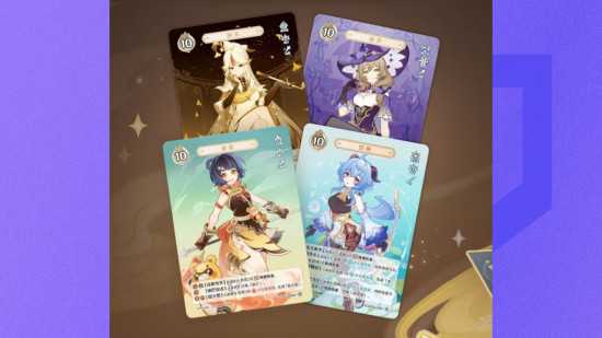 lançamento físico de genshin tcg – quatro cartas chegando ao jogo com personagens jogáveis