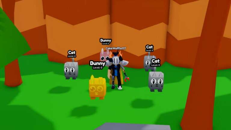 Roblox Clicking Masters Standing With Pets On Grass