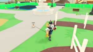 Roblox Raise Puppies Taking A Huksy Called Fenrir On A Walk Through Park