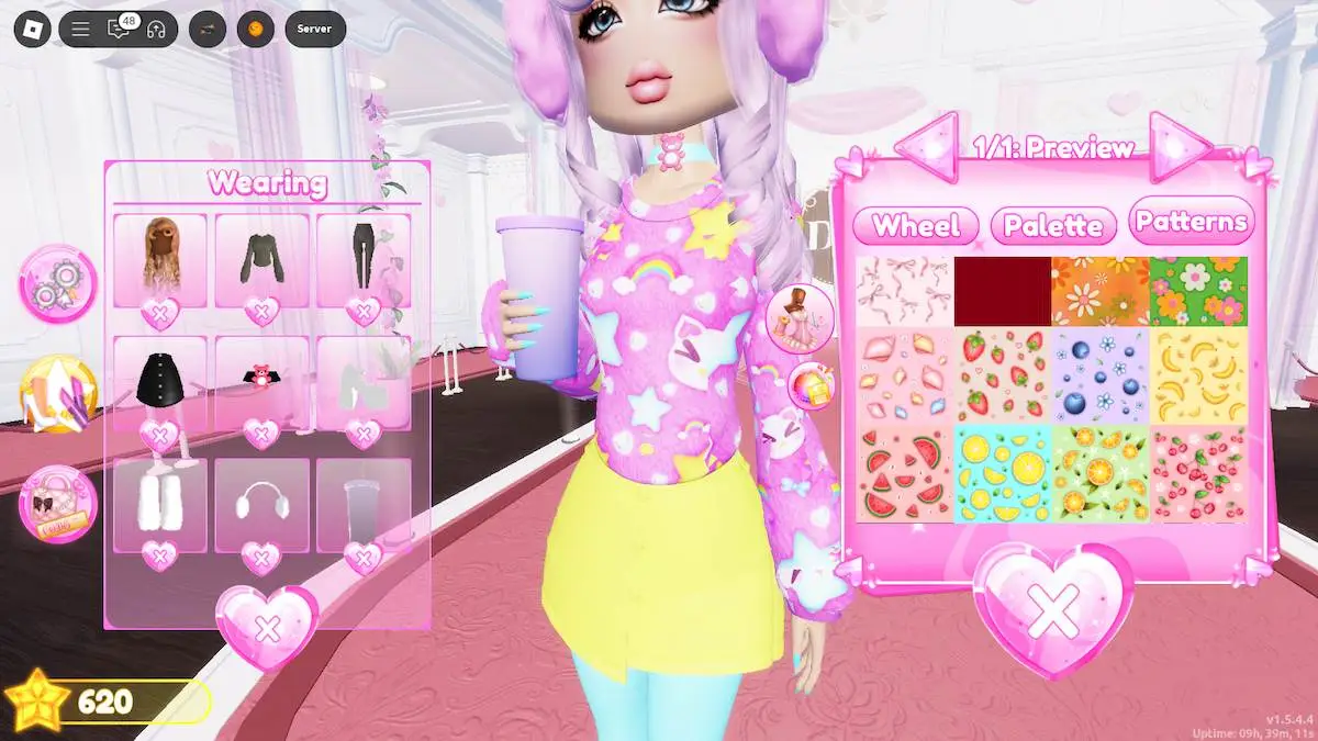 Um estilo Decora Harajuku em vestido Roblox para impressionar.